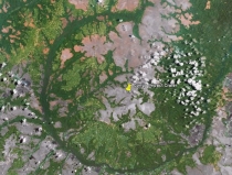 Un crater cu dimensiuni impresionante a fost descoperit în centrul Africii (FOTO)