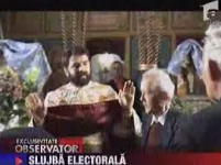 Un primar a încercat să-şi facă reclamă electorală în... biserică (VIDEO)