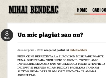 Mihai Bendeac despre melodia care ne va reprezenta la Eurovision: "Un mic plagiat?" (VIDEO)
