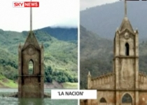 Un oraş scufundat din Venezuela a ieşit la suprafaţă din cauza secetei (VIDEO)