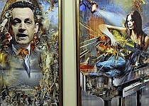 Tatăl lui Nicolas Sarkozy îşi prezintă picturile cu familia prezidenţială