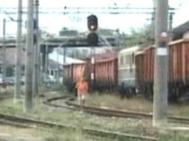 Un marfar încărcat cu lignit a deraiat în apropiere de Petroşani (VIDEO)