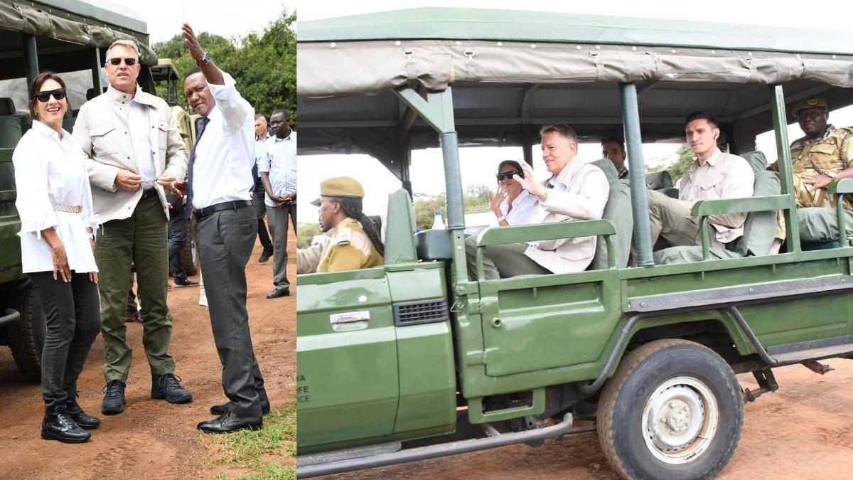 Carmen I Klaus Iohannis Surprin I Ntr Un Safari La Parcul Na Ional