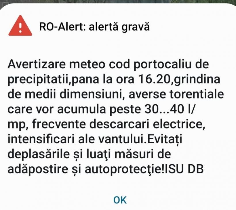 Mesaj Ro Alert Dup O Rupere De Nori N D Mbovi A Averse Toren Iale