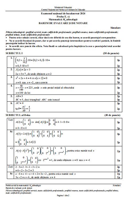 Galerie Foto Barem Simulare Bacalaureat La Matematic Antena Cnn