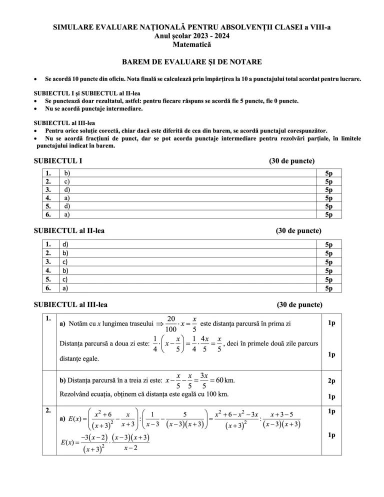 Galerie Foto Teste De Antrenament La Matematic Pentru Evaluarea