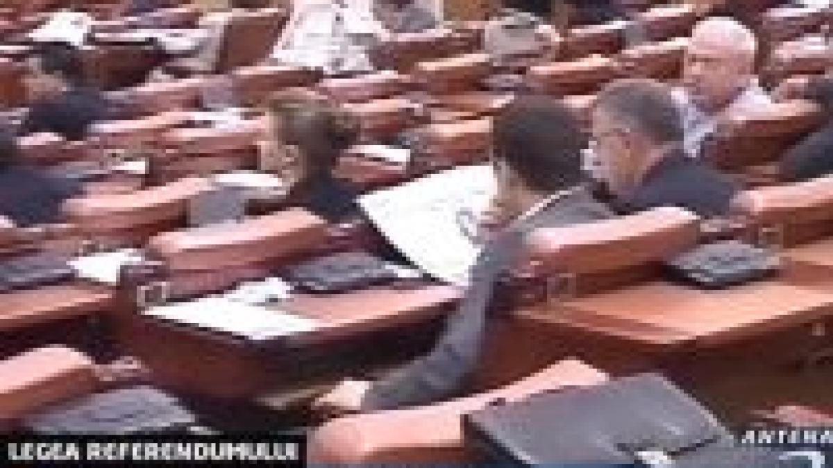 Legea referendumului a trecut de Cameră