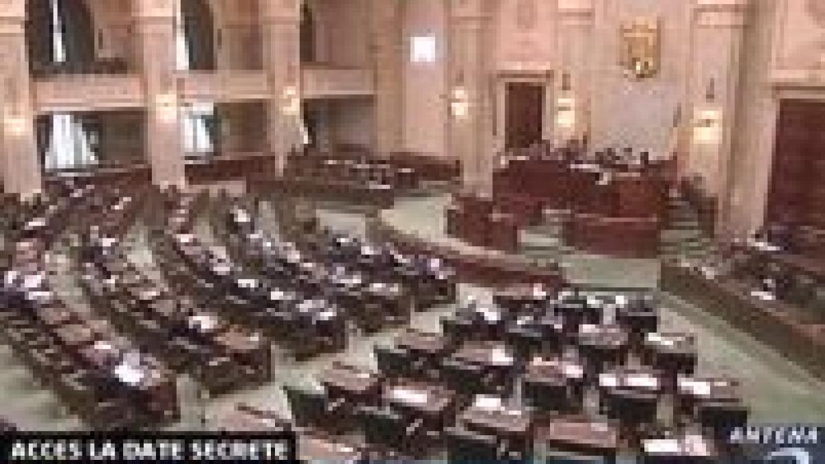 Deputaţii îşi votează accesul la date secrete
