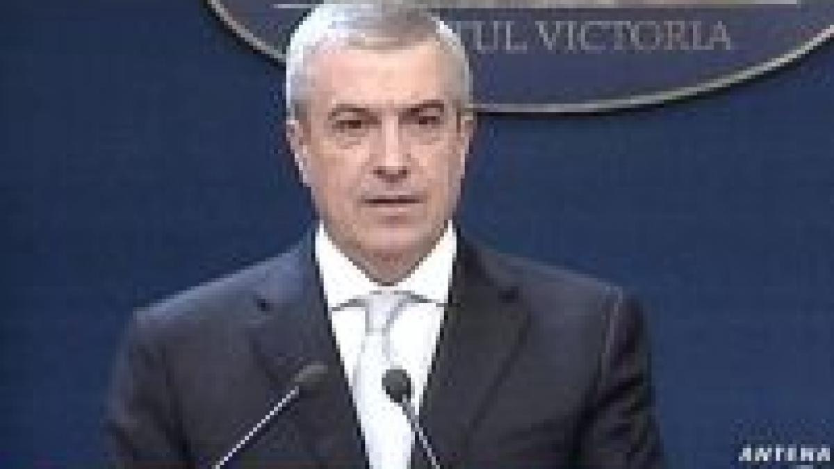 Tăriceanu: Nu vom renunţa la prima înmatriculare