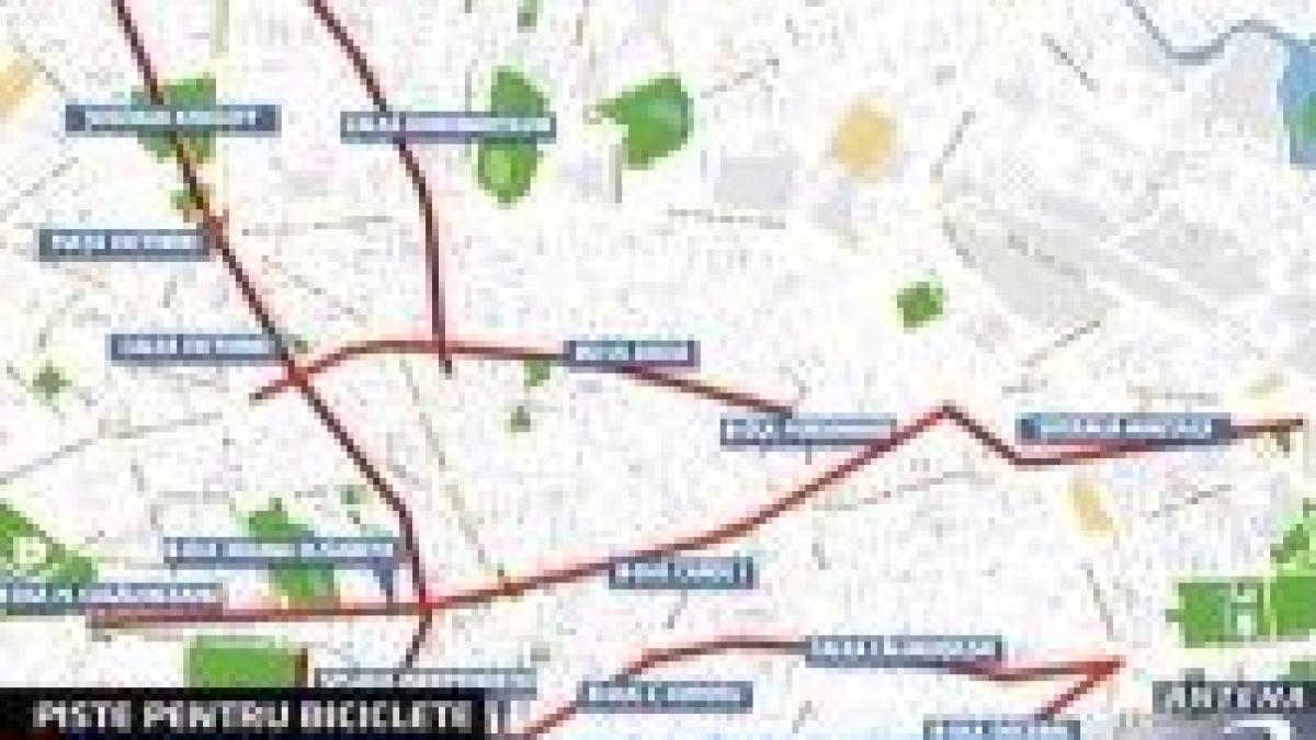 Piste pentru bicicliştii bucureşteni în 2007