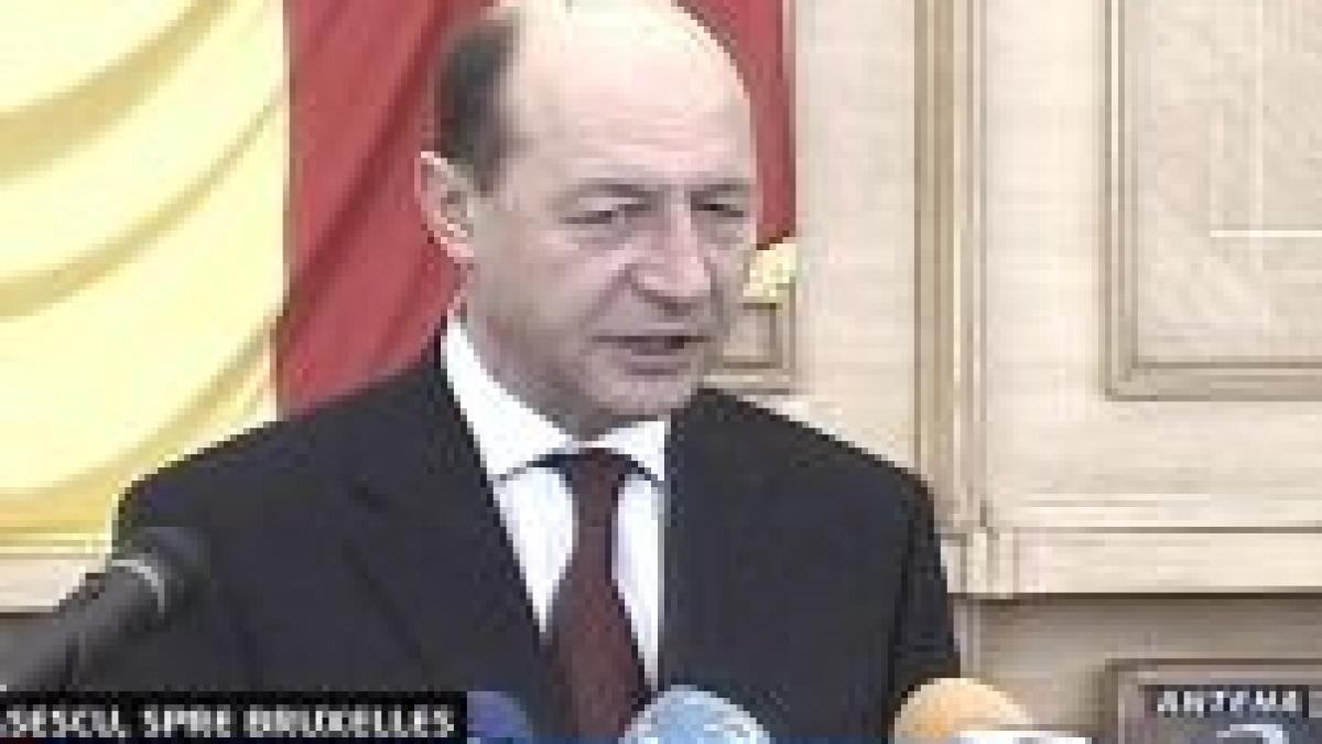 Băsescu şi Tăriceanu la summit-ul UE