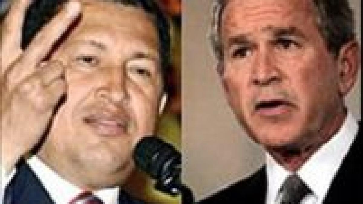 Înfruntare Bush-Chavez în America de Sud