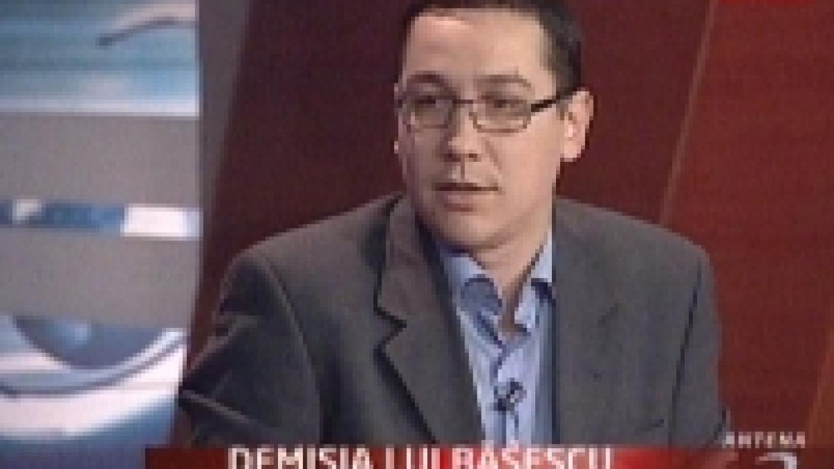 Ponta: Voi vota pentru suspendarea preşedintelui