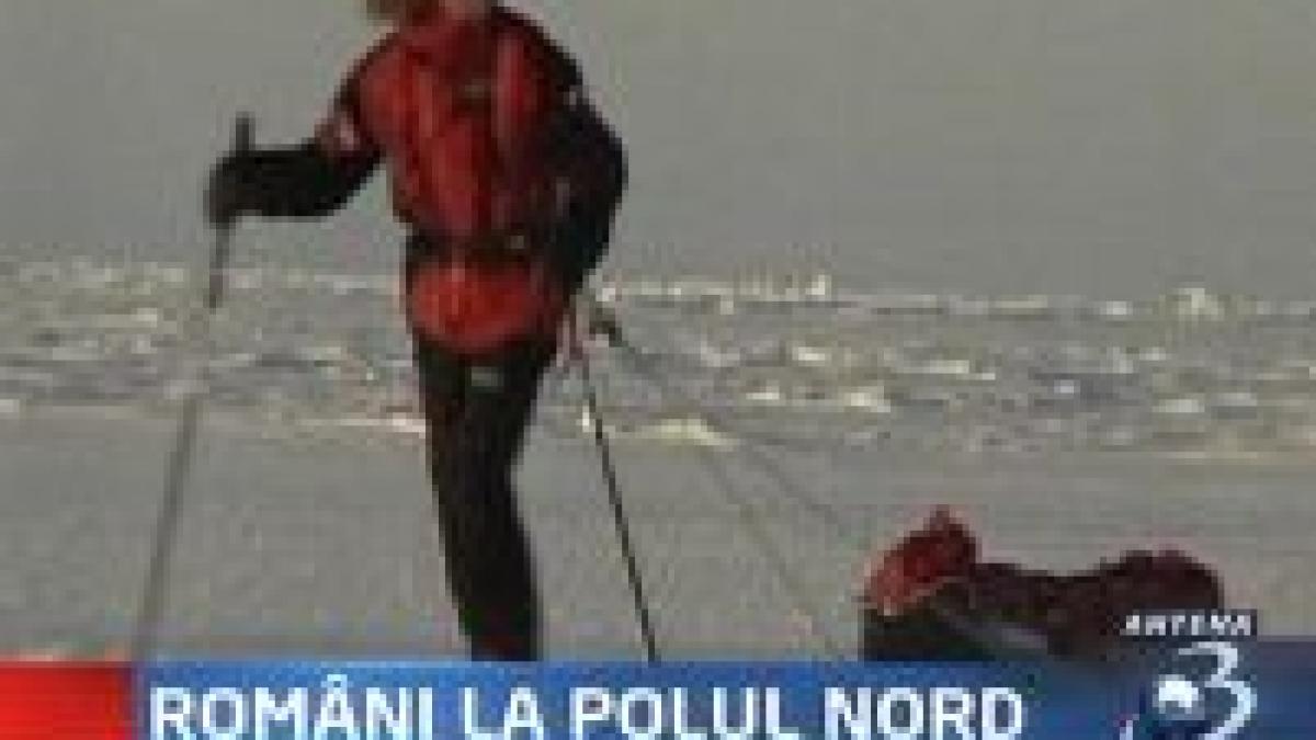 Premieră. Primii români pe schiuri la Polul Nord