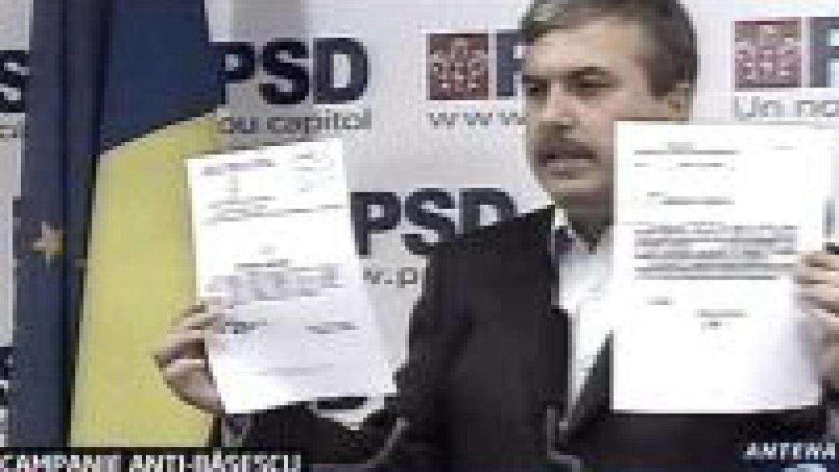 PSD continuă campania anti-Băsescu