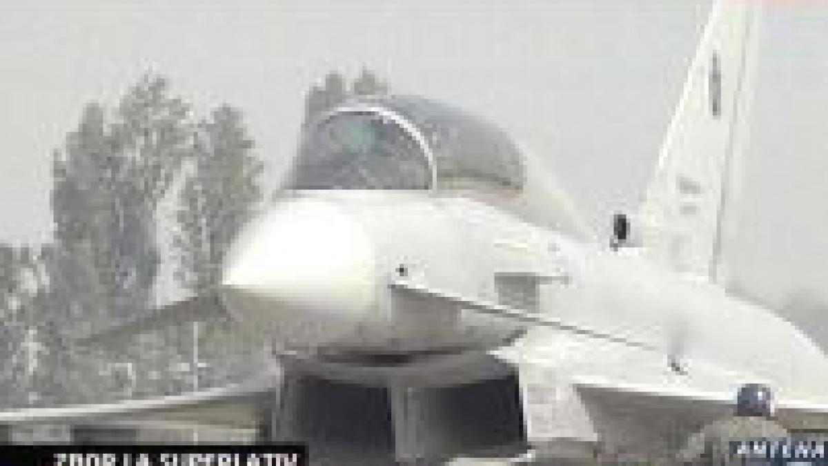 Avionul ?Eurofighter Typhoon? pe cerul Capitalei