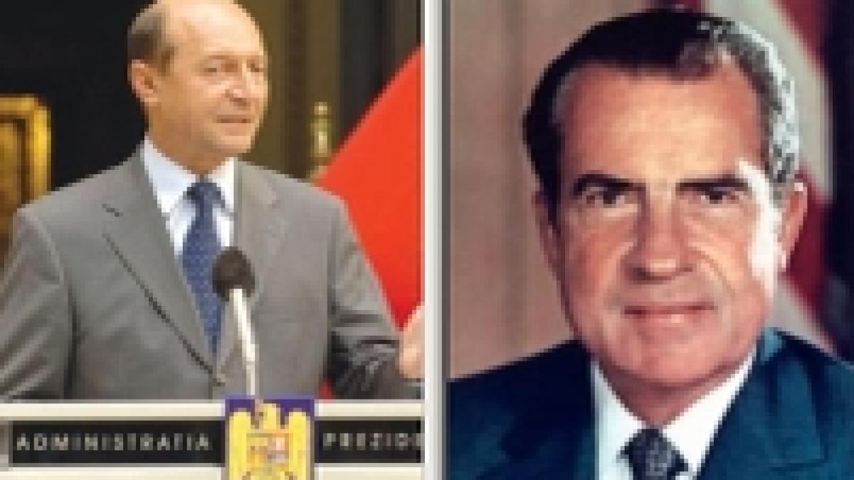 Traian Băsescu, un fel de Richard Nixon