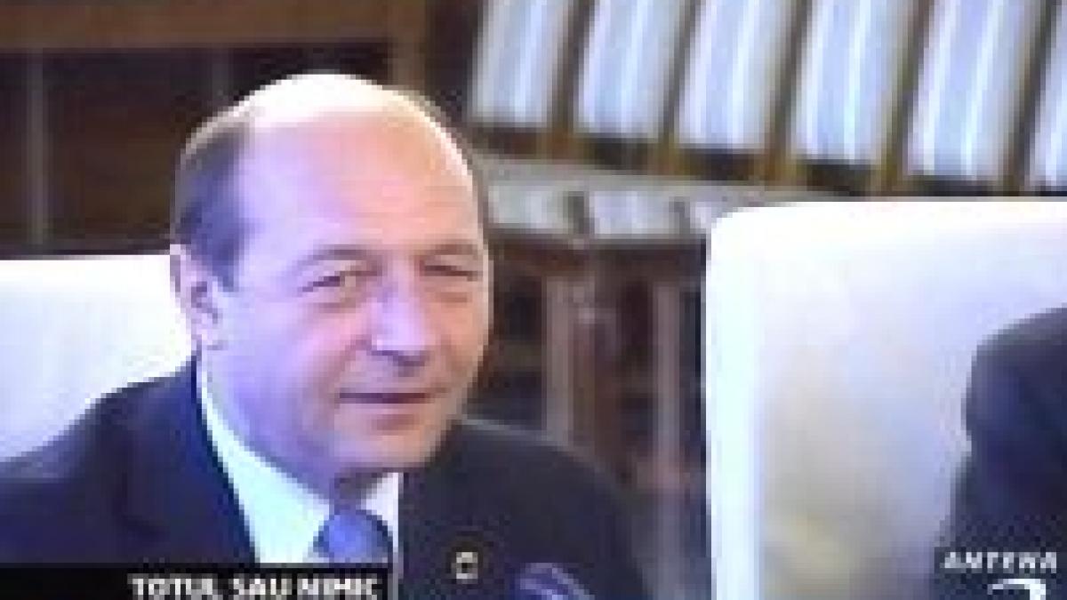 Băsescu: Dacă pierd, mă duc acasă!