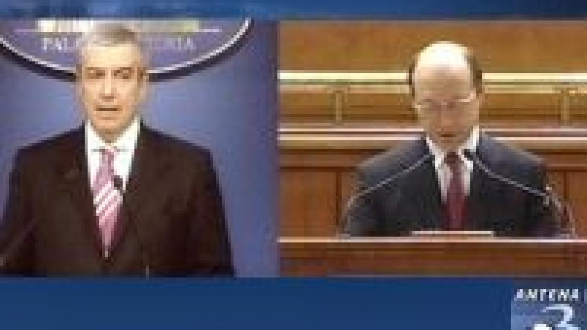 Băsescu& Tăriceanu cei mai mediatizaţi politicieni 