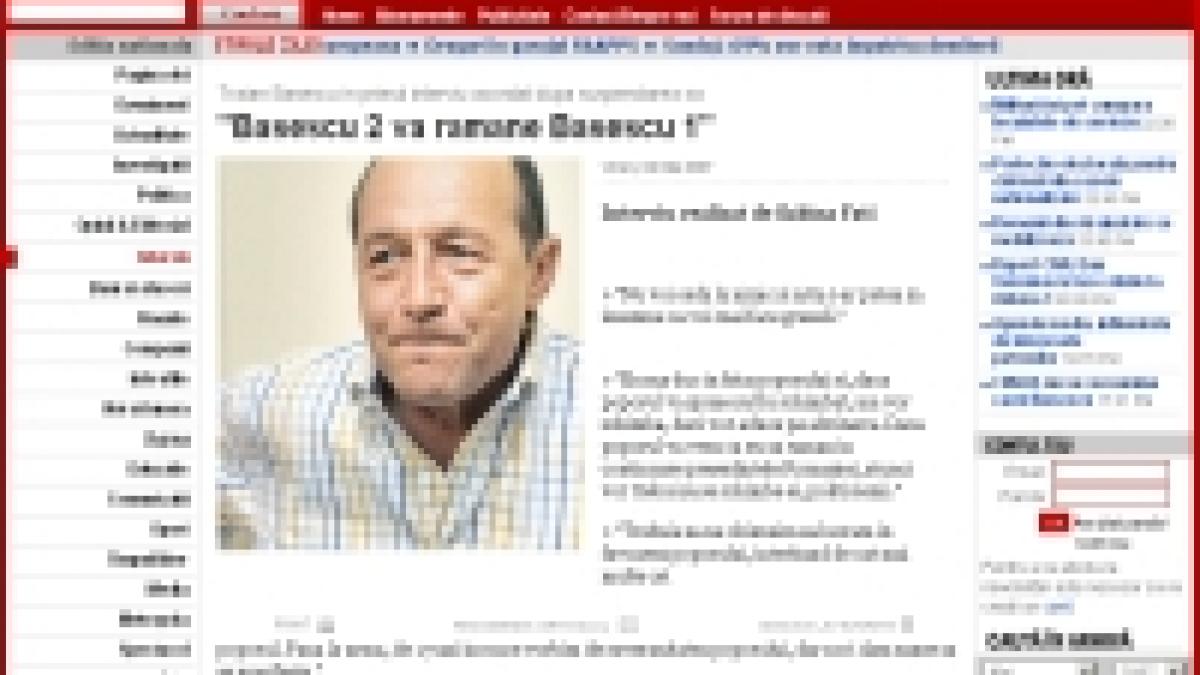 Băsescu promite că nu se va schimba