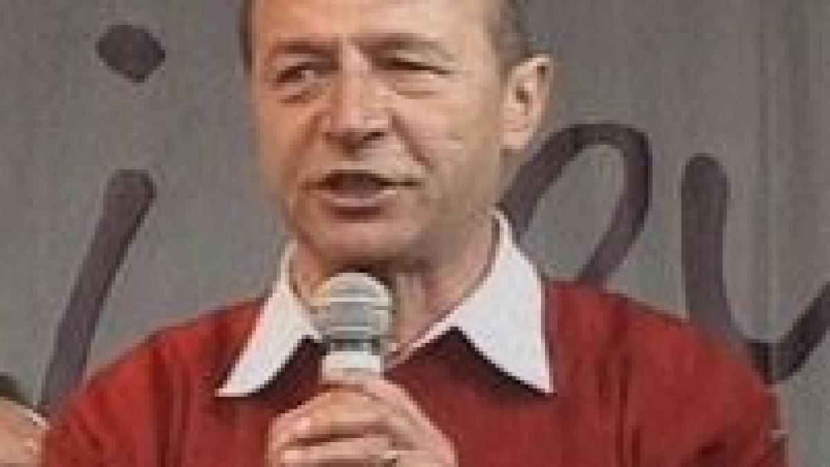 Băsescu în campanie la Constanţa