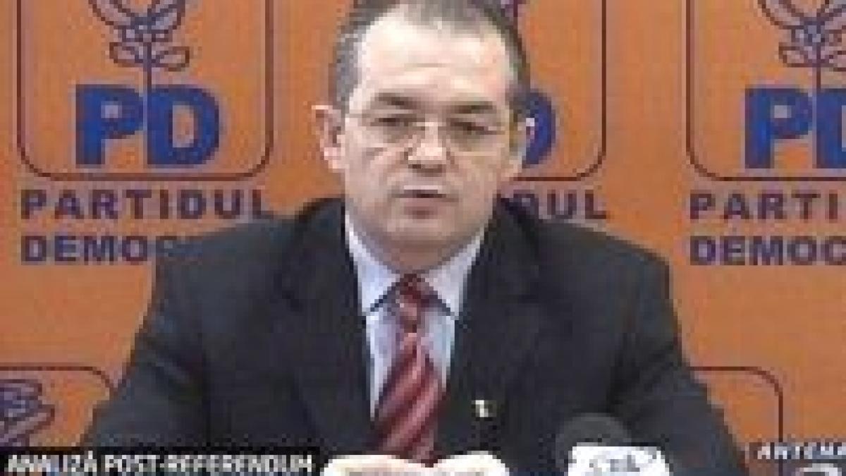 Boc: Guvernul ne-a făcut de ruşine