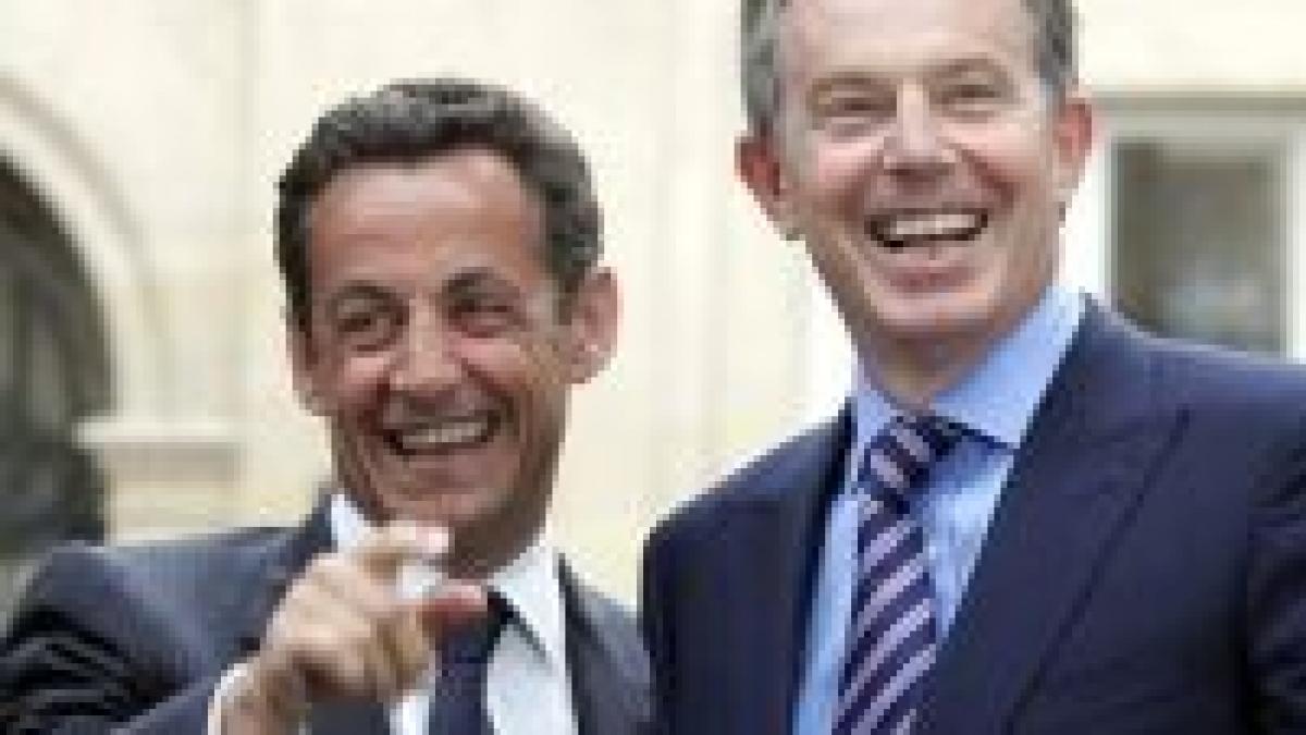 Sarkozy& Blair. Acord pentru un nou tratat UE