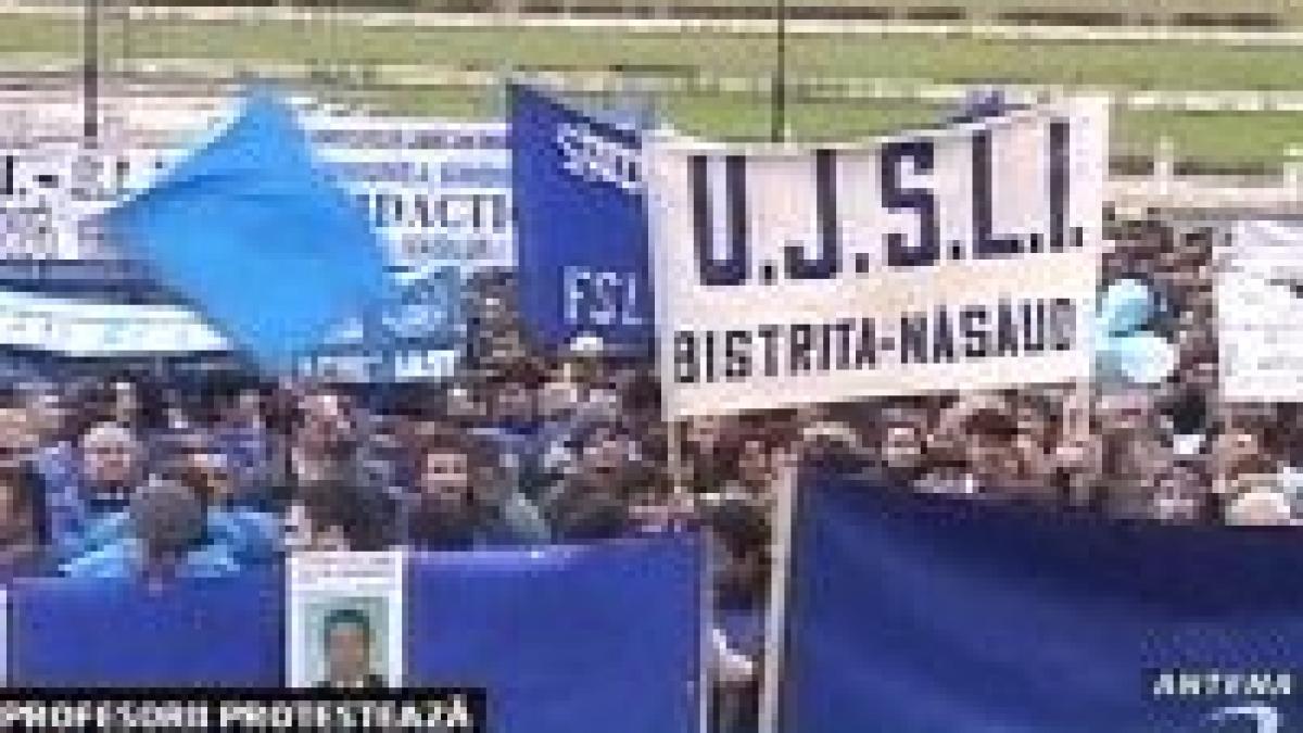 Educatorii au protestat la Bucureşti
