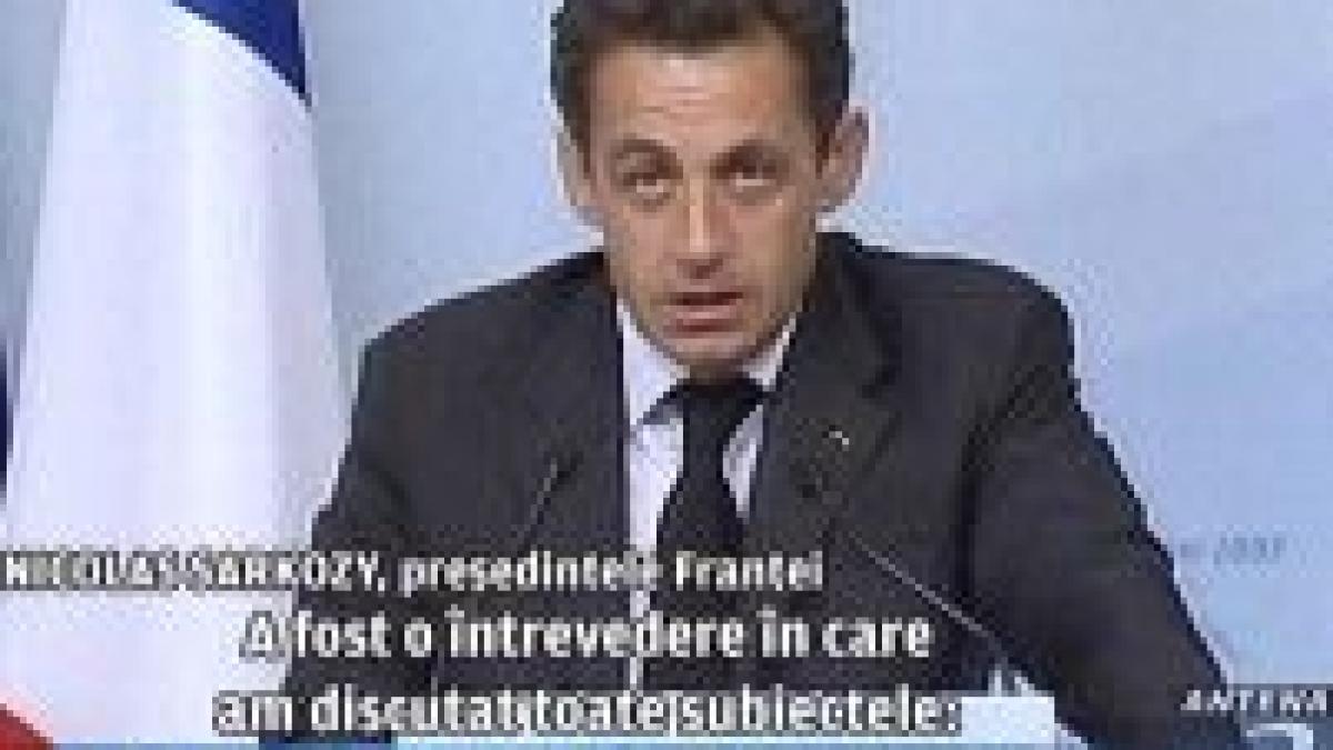 Nicholas Sarkozy a venit băut la G8 (video)