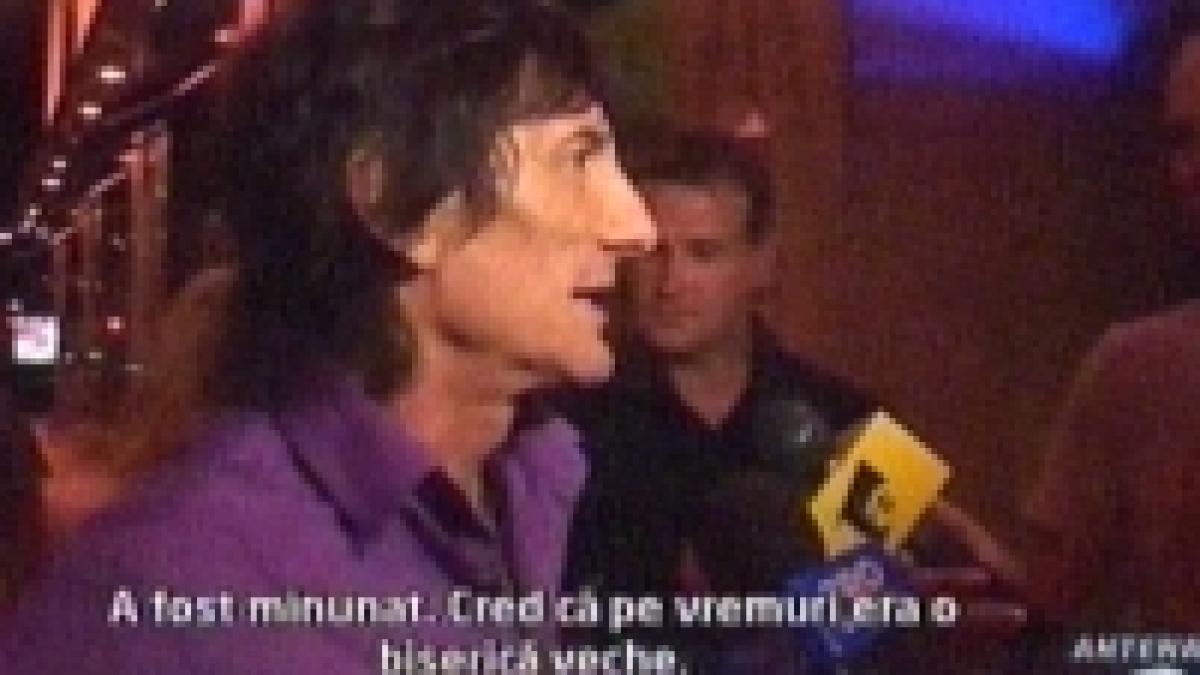 Ron Wood a învăţat să spună "Bună seara" româneşte