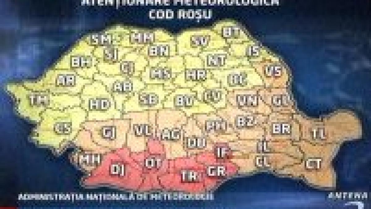 Avertizare de caniculă cod roşu în 5 judeţe şi Bucureşti