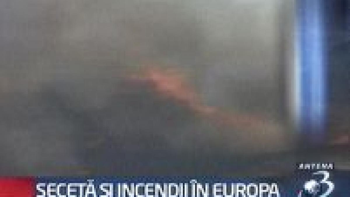 Caniculă şi incendii în Europa