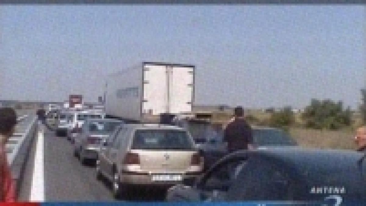 Drumul spre mare: blocat pe o distanţă de 8 kilometri