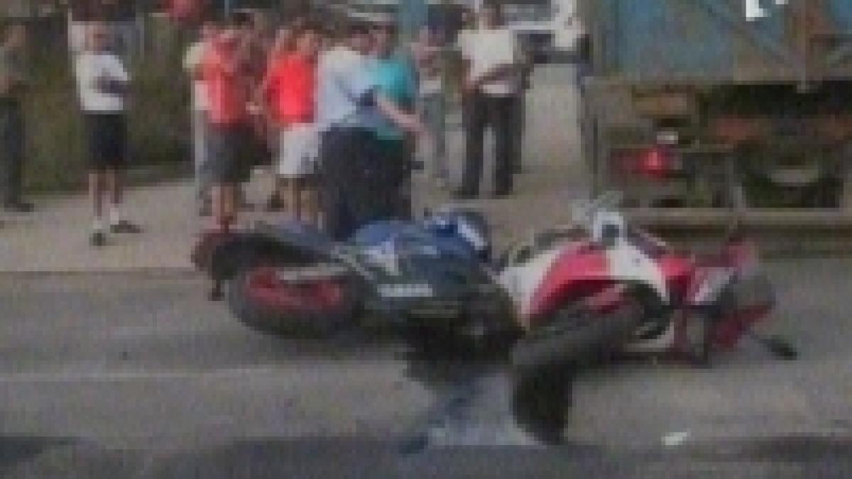 Viteza ucide tot mai mulţi tineri motociclişti <font color=red>(VIDEO)</font>