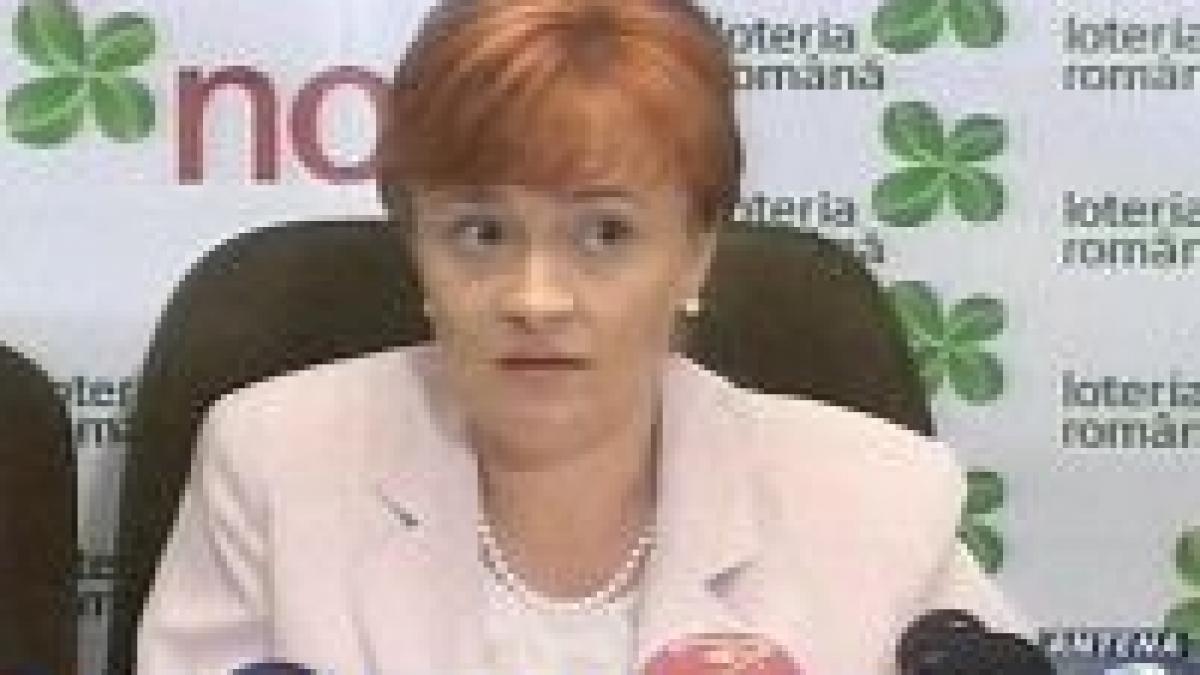 Şefa Loteriei: Mi-aş dori să se câştige duminică premiul <font color=red>(VIDEO)</font>