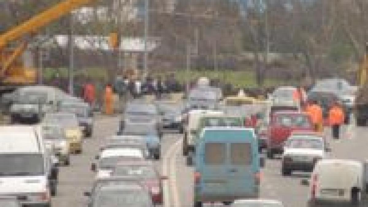 Trafic infernal între Braşov şi Făgăraş
