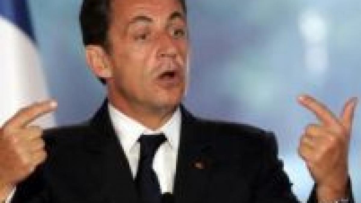 Sarkozy nu susţine aderarea Turciei la UE