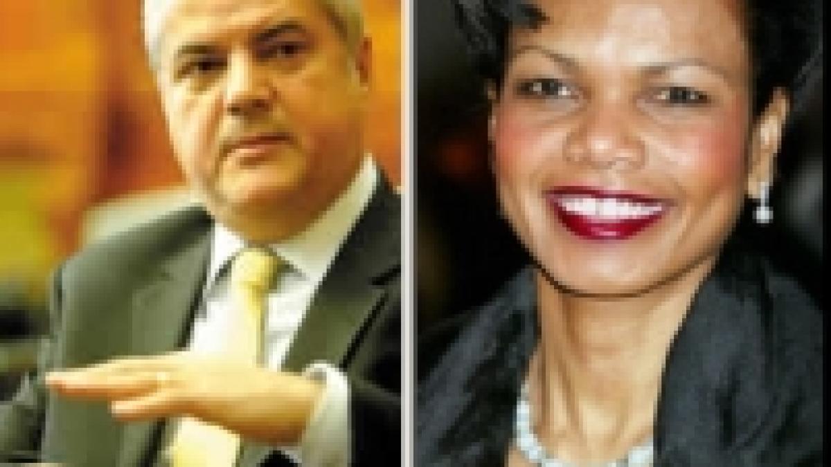 Israel. Adrian Năstase şi Condoleezza Rice au stat la acelaşi hotel