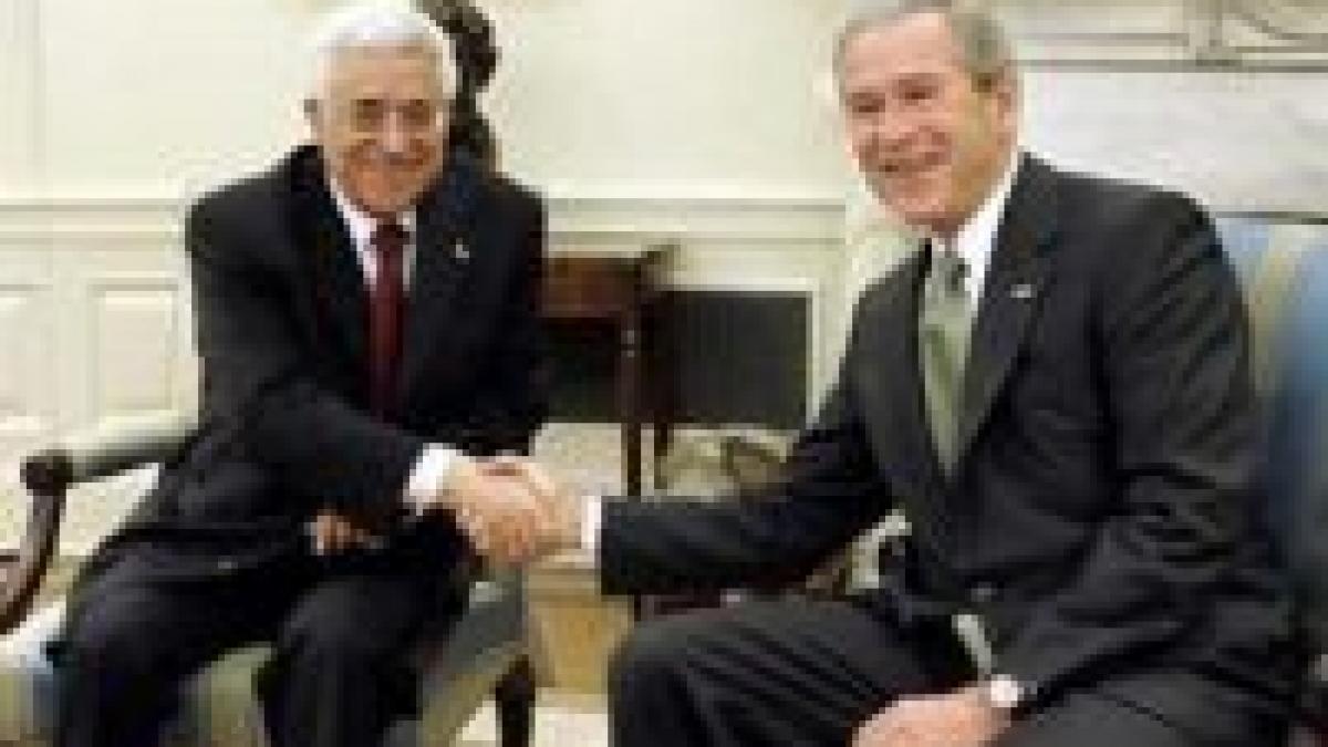 George Bush - la discuţii cu Mahmoud Abbas