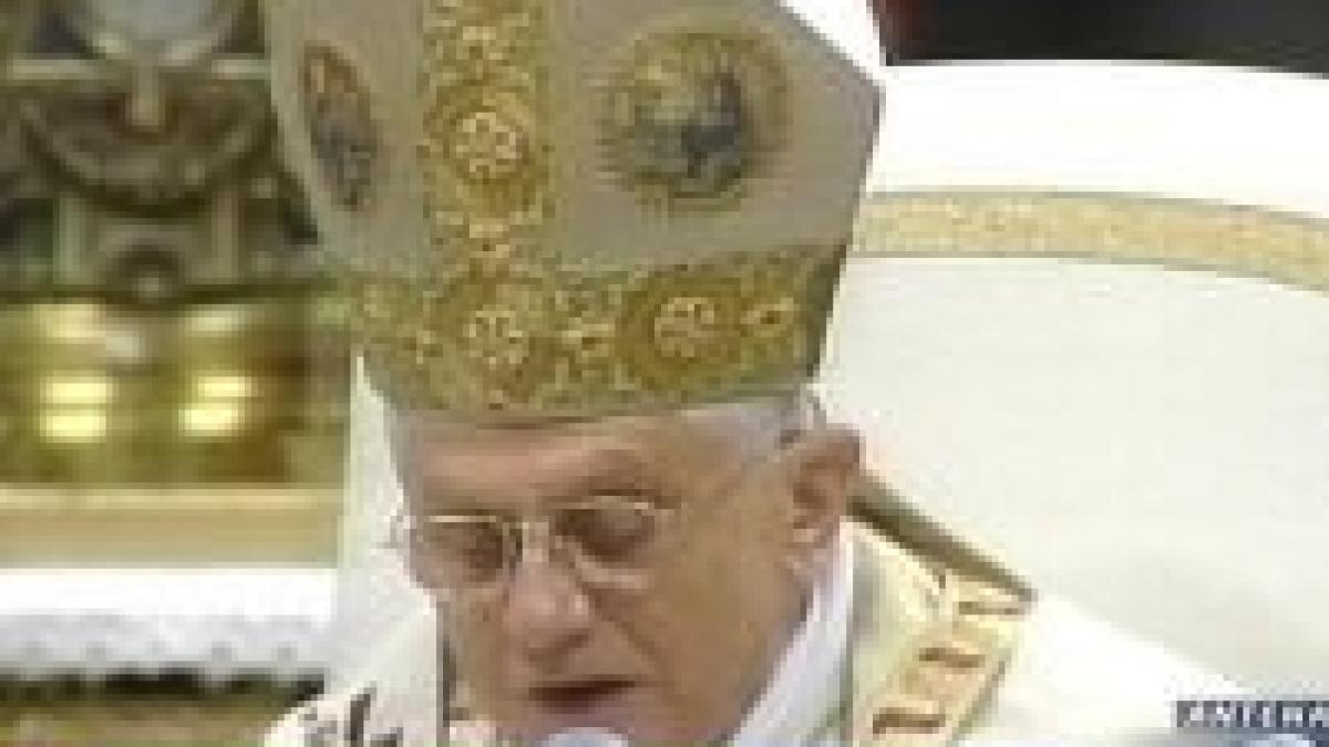 Papa Benedict al XVI-lea apără rromii din Italia