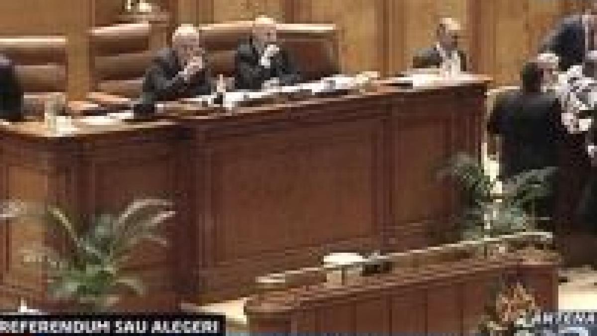 Referendumul nu poate fi organizat în aceeaşi zi cu alegerile