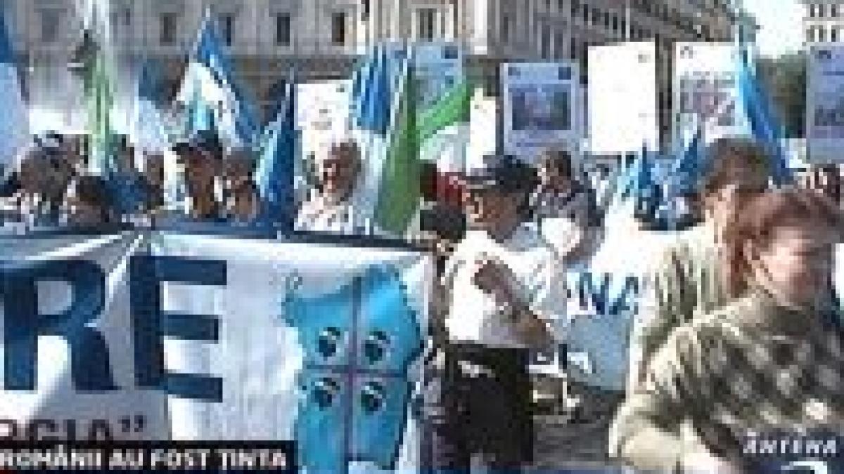 Mitingul de protest din Italia nu a fost îndreptat împotriva românilor