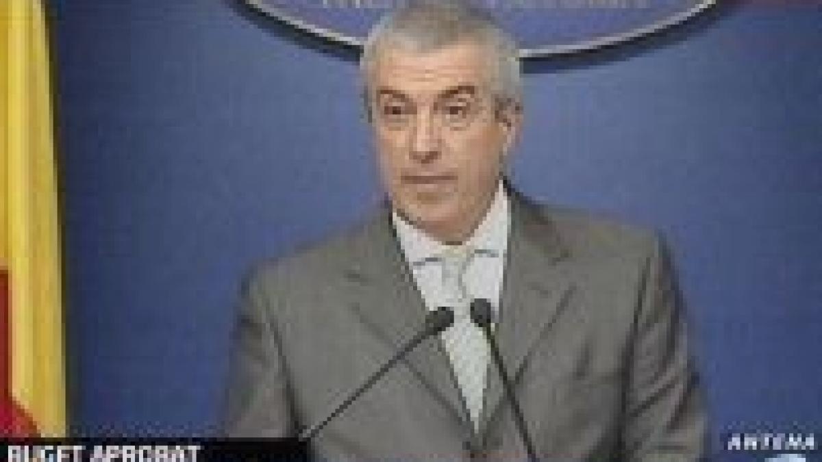 Tăriceanu consultă joi partidele pe tema bugetului
