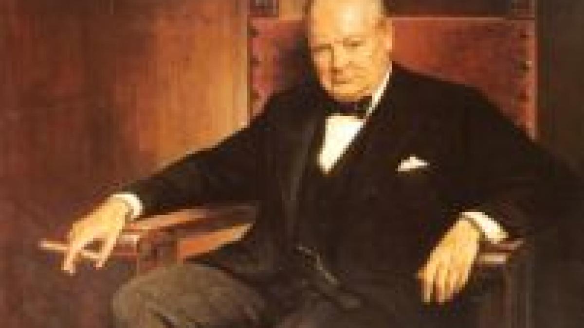 O pânză în ulei semnată Winston Churchill va fi scoasă la licitaţie 