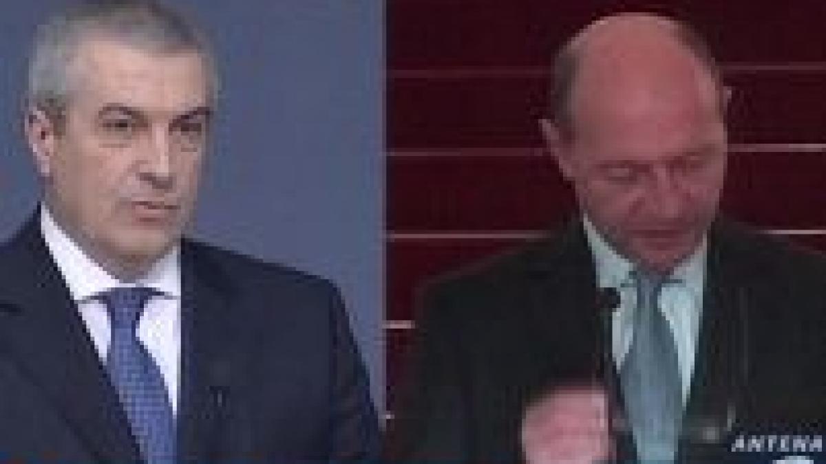 Tăriceanu i-a cerut lui Băsescu să nu folosească uninominalul în lupta politică