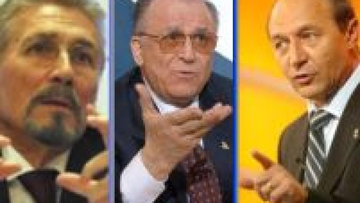 Iliescu şi Constantinescu răspund atacurilor lui Băsescu