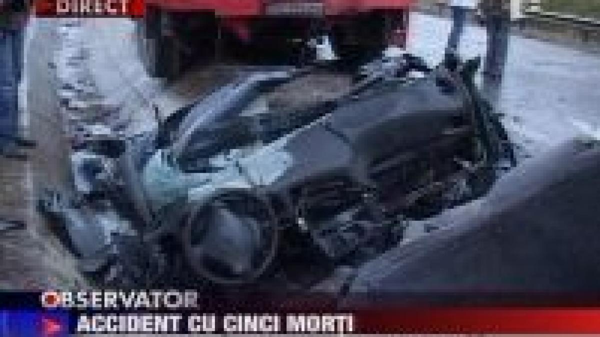 Un grav accident de circulaţie a făcut cinci victime