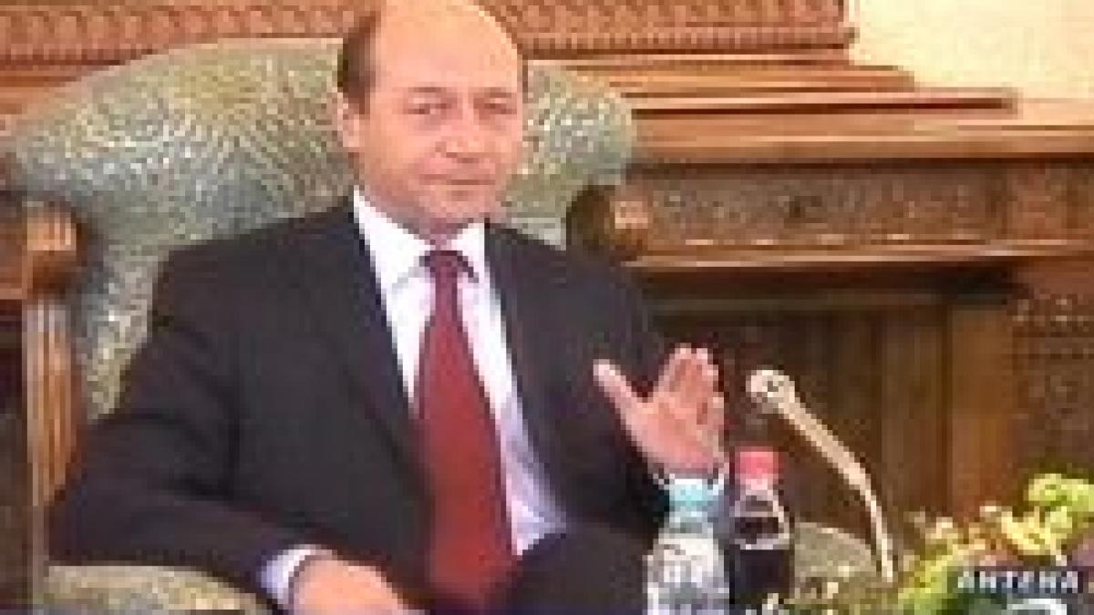 Băsescu: infracţionalitatea din Italia nu a crescut în urmă cu 10 luni