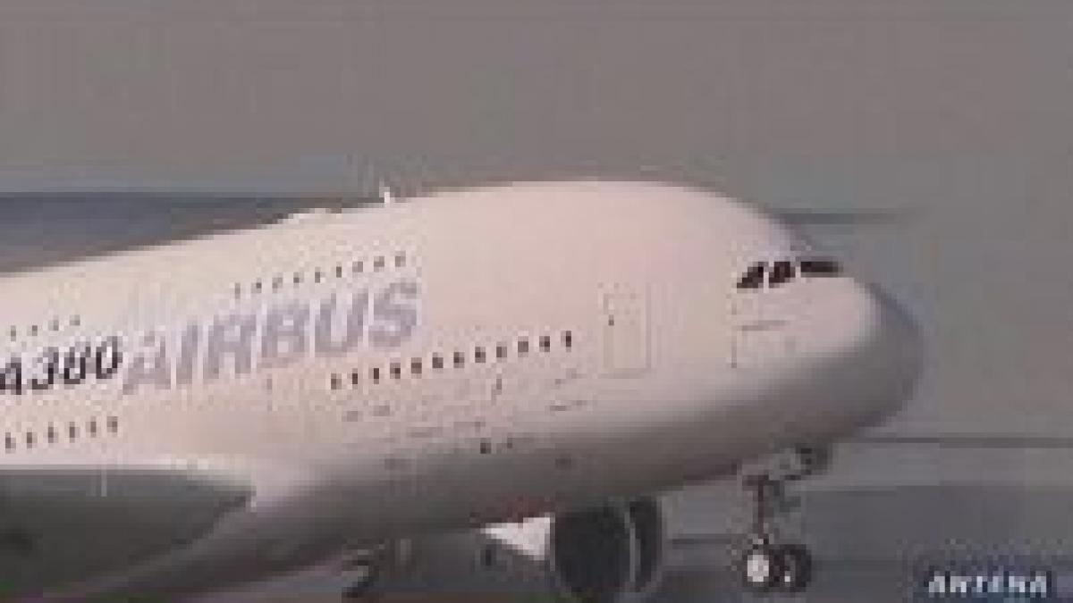 Un avion Airbus A340 s-a ciocnit de un parapet în Franţa