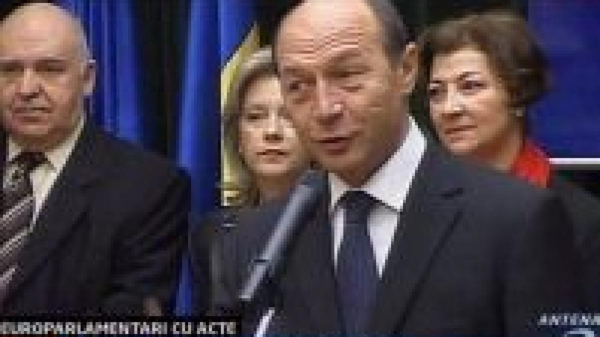 Băsescu: pentru mine există doar europarlamentari români <font color=red>(VIDEO)</font>
